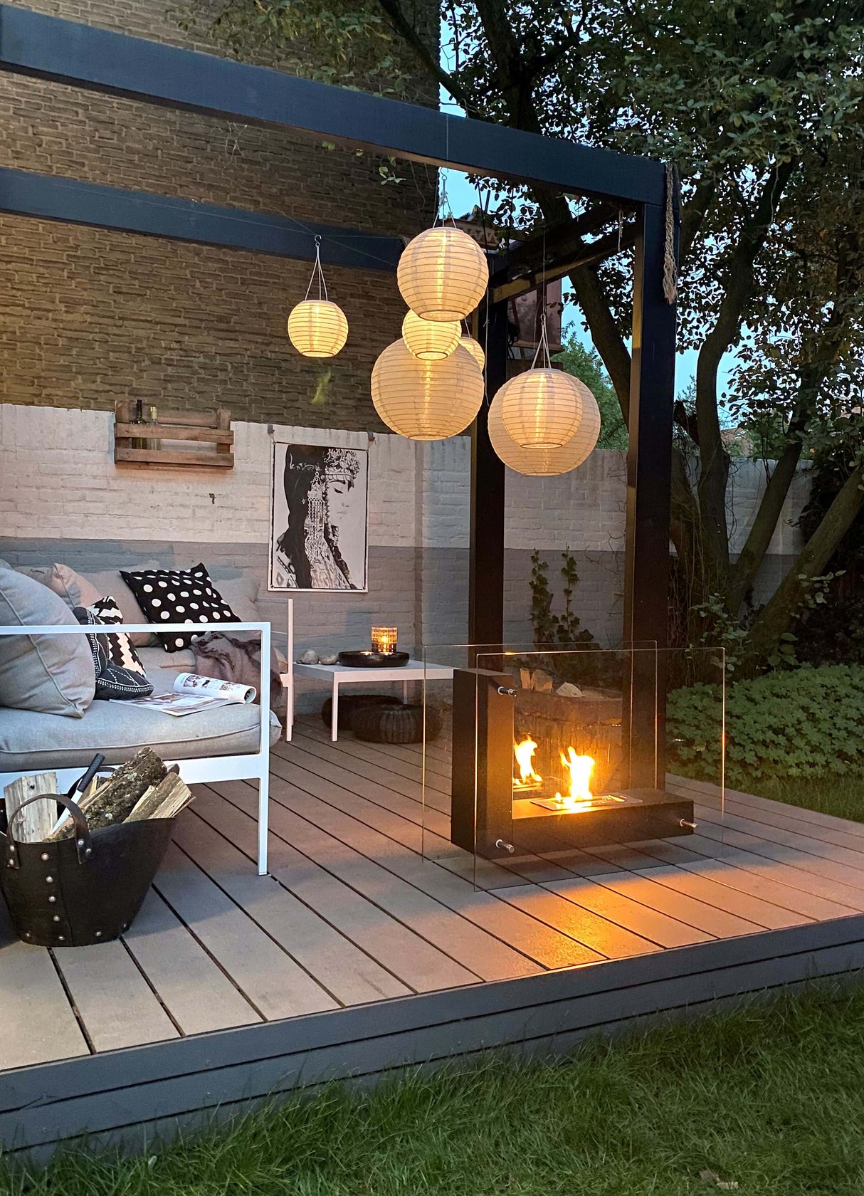 Bio ethanol haard FFB 80x60cm XL 1.4L Vrijstaand