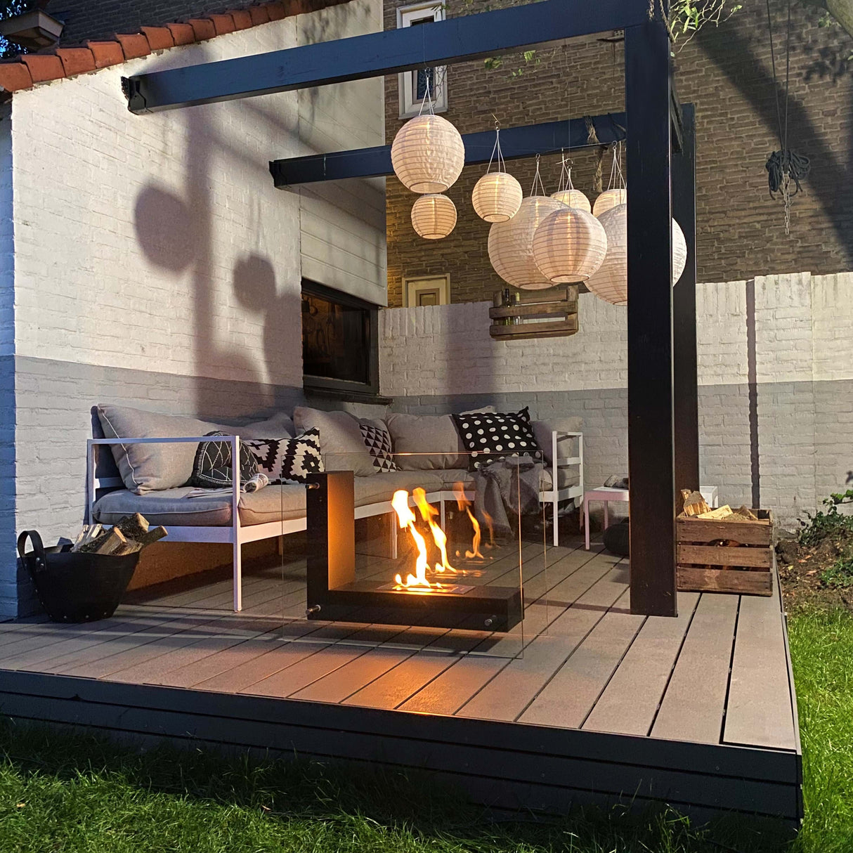 Bio ethanol haard FFB 80x60cm XL 1.4L Vrijstaand