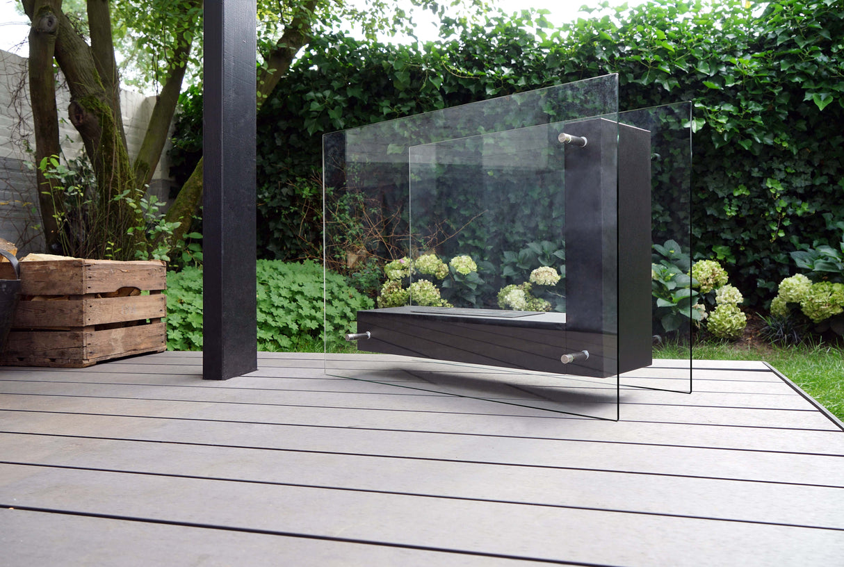 Bio ethanol haard FFB 80x60cm XL 1.4L Vrijstaand