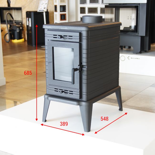 Houtkachel K10 Ø150 10kw Gietijzer