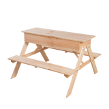 2 in 1 picknicktafel met zandbak