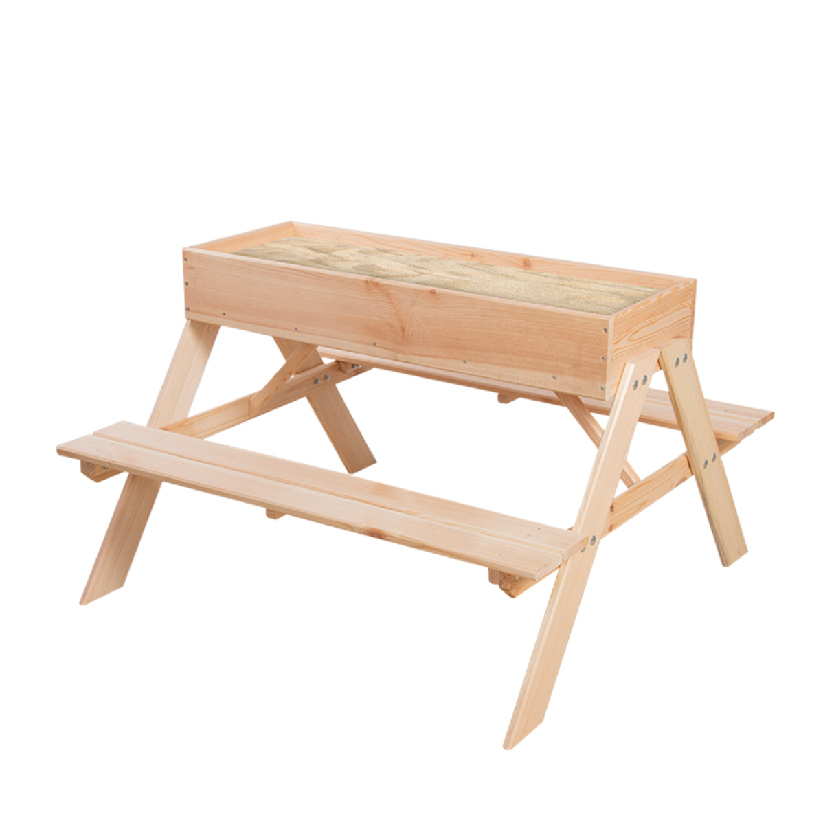 2 in 1 picknicktafel met zandbak