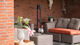 Valencia Dark Lounge Zwart 3000 30m² Elektrische terrasverwarmer