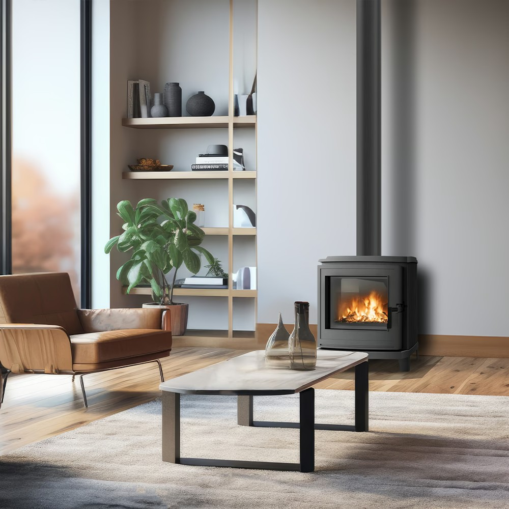 Houtkachel K11 Ø150 6kw Gietijzer