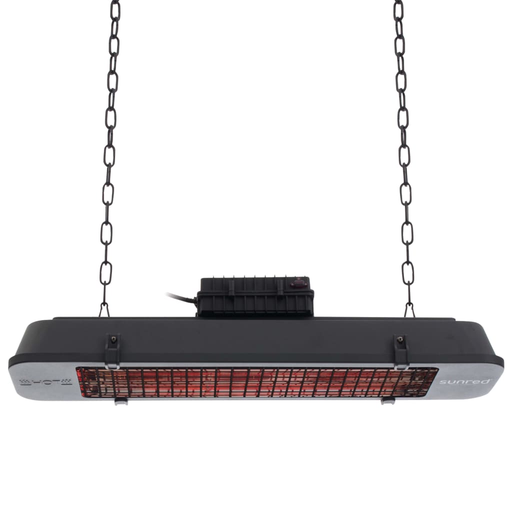 Dark Vintage Hanging Black 2500 Elektrische terrasverwarmer 25m²